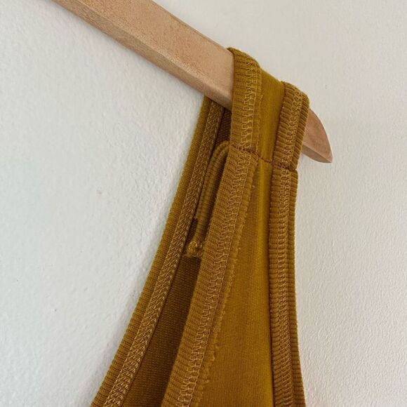 Universal Standard Women’s *Altered Superfine French Terry Jumpsuit in Mustard Y - Picture 10 of 16